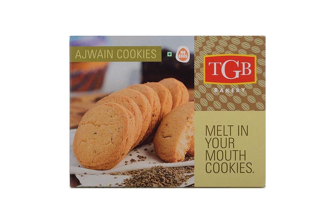 TGB Cafe 'n Bakery Ajwain Cookies    Box  200 grams